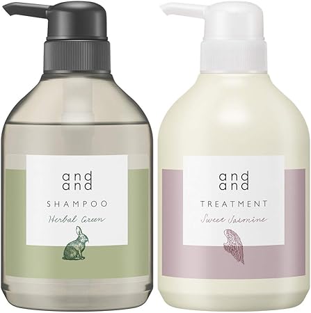 Amazon セット買い And And ハーバルグリーンの香り シャンプー スウィートジャスミンの香り トリートメント ノンシリコン 処方 Andand アンドアンド ビューティー 通販
