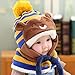 FEITONG Autumn Winter Baby Kids Girls Boys Warm Woolen Coif Hood Scarf Caps Hats