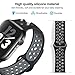 OriBear Compatible for App le Watch Band 44mm 42mm, Breathable Sporty for iWatch Bands Series 4/3/2/1, Watch Nike+, Various Styles and Colors for Woman and Man(M/L,Black-Grey)