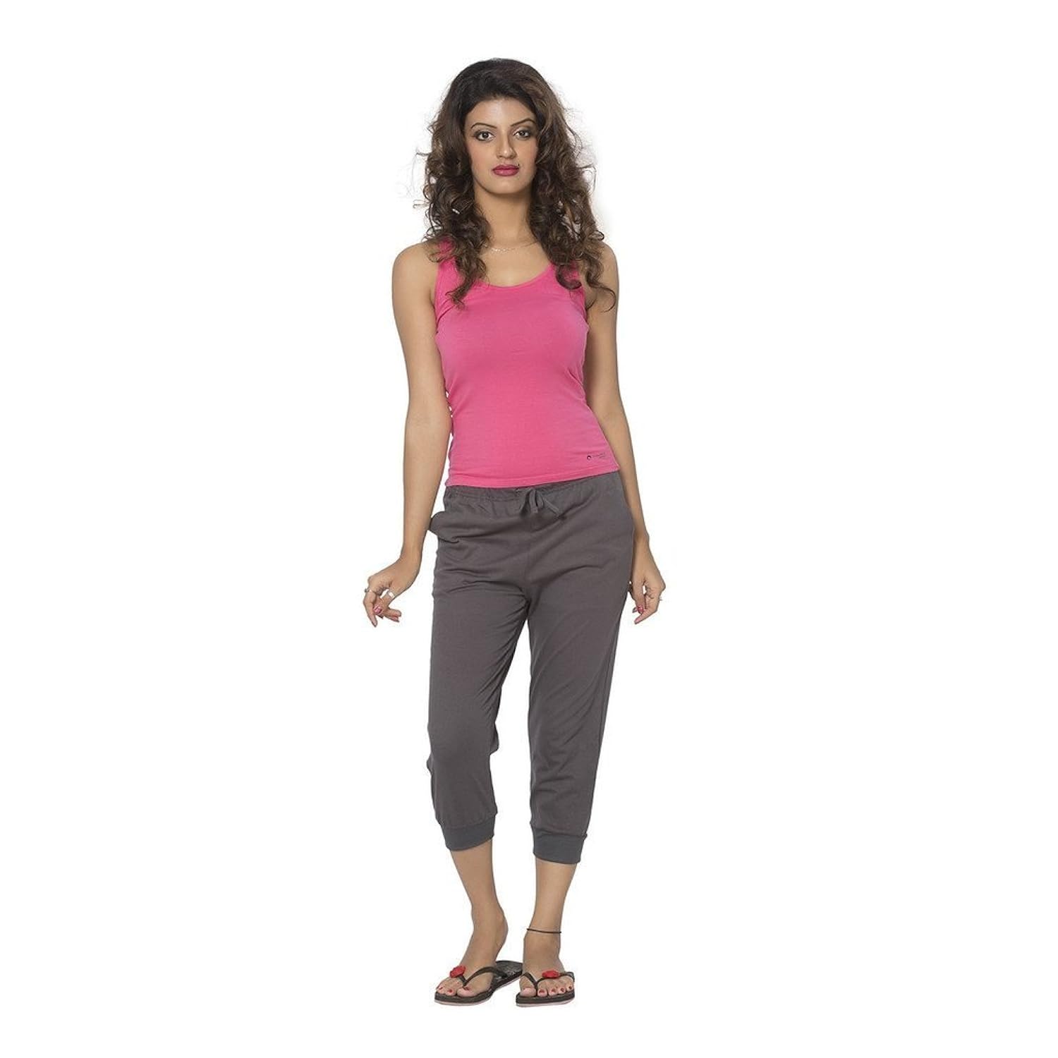 clifton women's comfort capri - steel grey