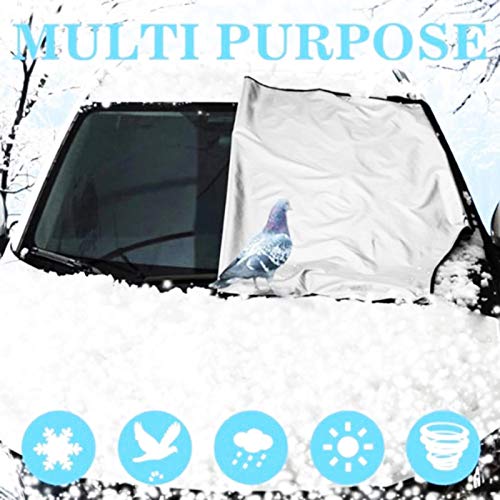 GYMNASTIKA 200x70cm autoruit voorruit waterdichte zonnescherm sneeuwvorst cover protector, opvouwbare voorruit… - Afbeelding 3