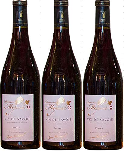 Vin de Savoie rouge Persan, 2018 AOP Récoltant, 3 bouteilles de 75cl.
