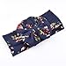 Anboo Flower Baby Infant Kids Girls Bowknot Hairband Turban Bowknot Headwrap Hairband (Navy)