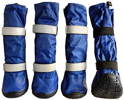 HiPaw Waterproof Paw Protector Rugged Sole Dog Boots for Rain Snow & Salt