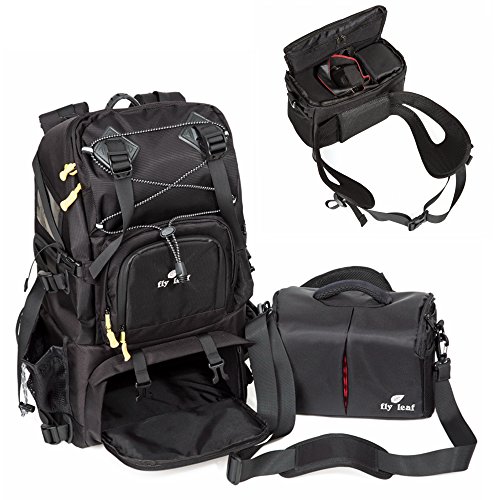 G-raphy Large Camera Backpack Bag Hiking Travel Backpack for All DSLR SLR Cameras, Laptops, Tripods and Accessories (Black) - Thumbnail 7