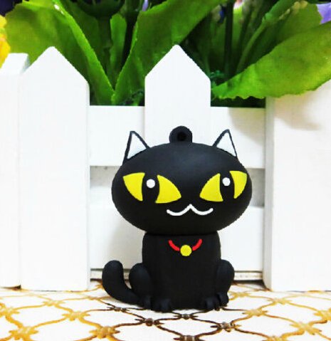 Cute Black Cat Model Storage 8GB USB 2.0 Flash Drive Memory Stick Thumb Pen Drive
