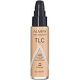 Almay Liquid Foundation, Truly Lasting Color, Long Wearing Natural Finish, Vitamin E and Lemon Extract, Hypoallergenic, Cruelty-Free, Dermatologist Tested, 140 Buff, 1 fl oz