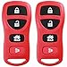 2X KeylessOption Key Fob for 2002 2003 2004 2005 2006 2007 2008 2009 2010 2011 2012 2013 2014 2015 2016 2017 Nissan Altima Maxima Infiniti Remote, 4-Button KBRASTU15, Programming Guide Included