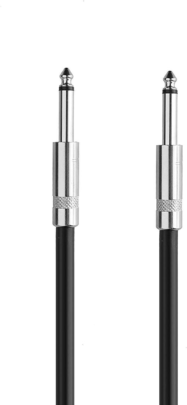 Dekomusic 2Pack 6 ft 1/4" to 1/4" Speaker Cables, True 12AWG Patch Cords, 1/4 Male Inch DJ/PA Audio Speaker Cable 12 Gauge Wire.: Electronics
