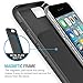 iPhone 6s Case, Maxboost Protective Apple iPhone 6 / 6s Case (4.7 inch)+ Magnetic Car mount [Black/Grey] - Air Vent Car Mount Holder Accessories and integrated Magnetic Metal case Cover