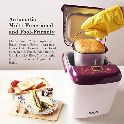 SKG Automatic 1LB Mini Bread Maker MultiFunctional & UserFriendly