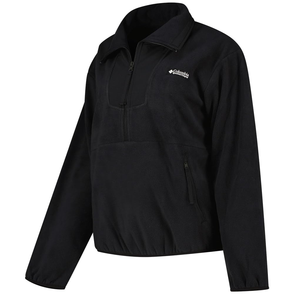 Columbia Damen Sequoia Grove Half Zip Fleece-Überziehhilfe, Schwarz, S EU 4