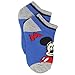 Mickey Mouse Little Boys 6 pack Socks (2-4 (Shoe: 4-7), Blue/Red/Black Mickey)
