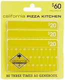 California Pizza Kitchen Gift Cards, Multipack of 3 - $20