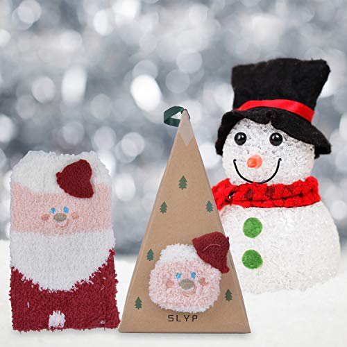 Christmas Socks, Fascigirl 3 Pair Santa Socks Christmas Slipper Socks Women Christmas Socks Kids Ladies Christmas Socks Snowflake Socks Snowflake Socks Colorful Socks