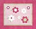 Sweet Jojo Designs Pink and Green Flower Accent Floor Rug