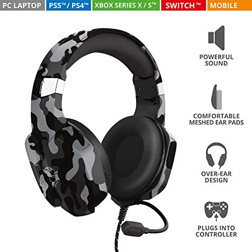 Trust-Gaming-Cascos-Gaming-para-PC-Playstation-Xbox-GXT-323K-Carus-Auriculares-Gamer-con-Microfono-Flexible-para-PC-PS4-PS5-Xbox-Series-X-S-Negro-Camuflaje
