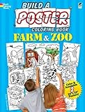 Build a Poster Coloring Book--Farm & Zoo (Dover Build A Poster Coloring Book)