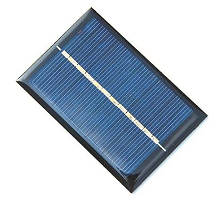 Uni4 0.6 Watt Polycrystalline Mini Epoxy Solar Panel (Black and Blue)