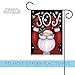 Toland Home Garden 119385 Santa Joy Christmas Flag 12x18 Inch Double Sided for Outdoor Winter House Yard Decoration