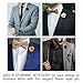 JLIKA Lapel Pins for Men Flower Pin Rose for Wedding Boutonniere Stick Boutineers (Set of 12 PINS)
