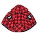 PAWZ Road Dog Plaid Shirt Coat Hoodie Pet Winter Clothes Warm and Soft for Medium and Large Dog Red 2XL
