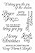 Hero Arts Merry Christmas Message Clear Stamps