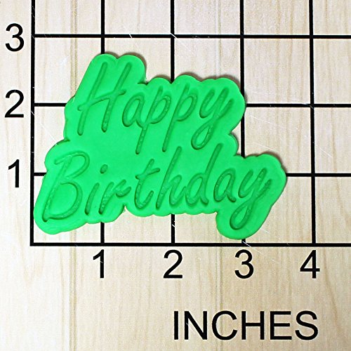 Happy Birthday Fondant Cookie Cutter and Stamp #1652