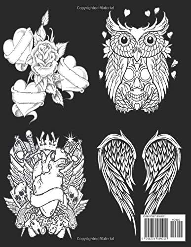 大人のためのタトゥーの塗り絵tattoo Coloring Book For Adults タトゥー愛好家のため の素晴らしいギフト50片面タトゥー男性と女性のための素晴らしくてリラックスできるタトゥーのデザイン大人のリラクゼーションのための塗り絵モダンで伝統的なタトゥーのカラーリング