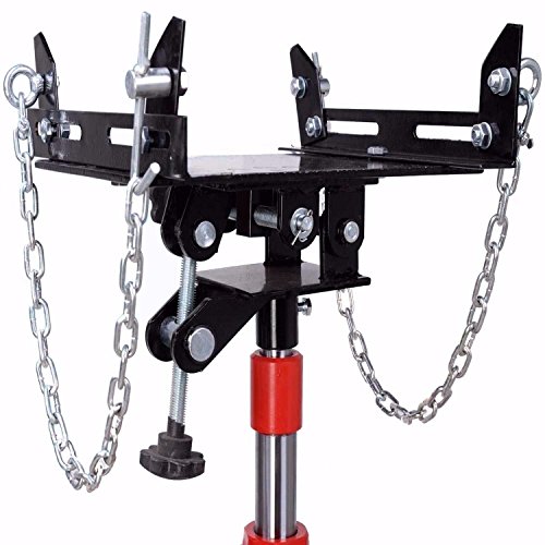 XK 1660lbs Transmission Jack 2 Stage Hydraulic w/ 360° for car Lift auto Lift