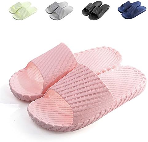 1994Fashion Women and Men Shower Bath Slipper Non-Slip Shower Shoes Lightweight House Home Slippers Slide Sandal 8810 Pink 38