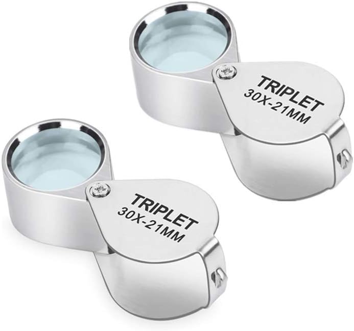Two Boxes Eye Loupe Light Weight Foldable Design Jewellers Loupe for
