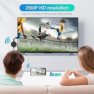 Dongle - Dongle per display wireless, 4 K HDR HDMI con display a specchio e adattatore WiFi compatibile per iPhone/iPad… - immagine 7
