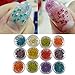 DDLBiz 12 Colors Beautiful 3D Decoration Real Dry Dried Flower For UV Gel Acrylic Nail Art Tips Nail Stickers Decal
