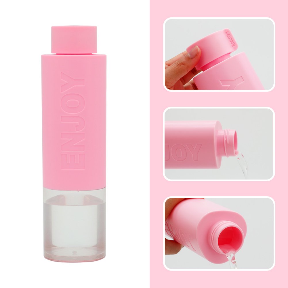 Trinkflasche Wasserflasche Auslaufsicher BPA Frei für Outdoor, Sport, Schule, Fitness und Fitnessstudio 500ML, Pink