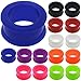(1 Pair ONLY) (Please Choose Size and Color) Flexible Silicone Flesh Tunnel Ear Gauge Plug Size Available 8g (3mm) to 1 3/16