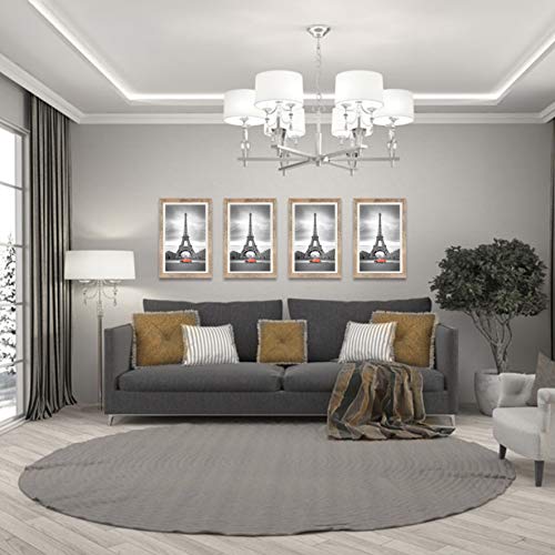 Art Emotion Rustic Oak Style Farmhouse Wood Grain Picture Frame, 2MM