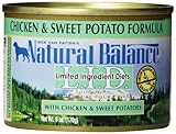 Natural Balance L.I.D. Limited Ingredient Diets Canned Wet Dog Food, Grain Free, Chicken and Sweet Potato Formula, 6-Ounce (Pack of 12)