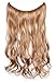 SWACC Women 20 Inches Curly Full Head 7 Separate Pieces Heat Resistance Synthetic Hair Clip in Hair Extensions (Strawberry Blonde/Bleach Blonde Mixed-27/613#)