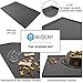 Waterproof Raised Edge BPA Free Silicone Pet Feeding Mat, 23x15 Dishwasher Safe Food Mat Contains Spills & Protects Floors, Placemats for Cats and Dogs Water Bowl, Pets Accessories Gray