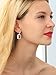Gem Stone King 925 Sterling Silver Sky Blue Simulated Aquamarine Earrings | Emerald Cut 14X10MM Dangle Earrings For Women | Gemstone March Birthstone | 13.88 Cttw