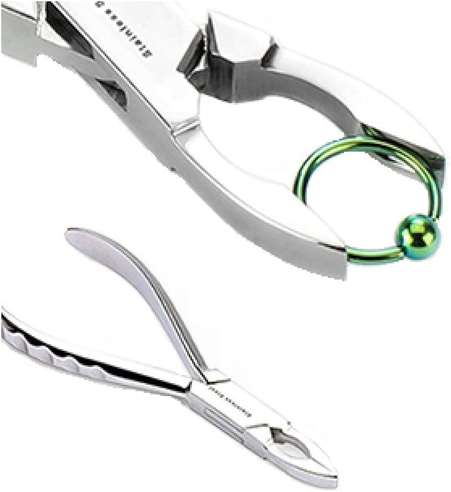 Small Ring Closing Pliers Body Piercing Tool 1/2" Or Less for Nose, Ear
