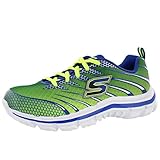 Skechers Kids Nitrate Sneaker,Lime/Blue,3 M US Little Kid
