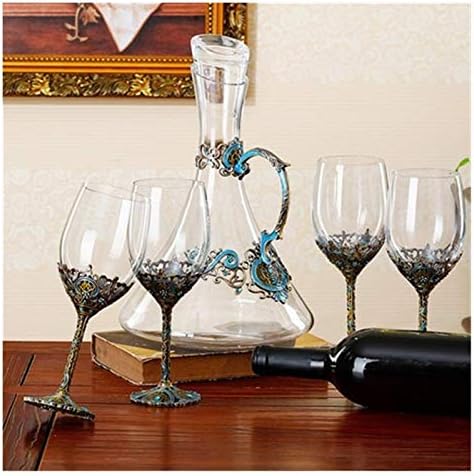 ワイングラスデカンター レトロなエナメル鉛フリークリスタルガラス赤ワインガラスウェイクアップセットワイングラスシャンパンカップ結婚式ギフトデカンターセット カラー 7個セット Color 5 Pieces Set Modernzeg Hu ワイングラスデカンター レトロなエナメル鉛フリークリスタルガラス赤ワインガラスウェイクアップセットワイングラスシャンパンカップ結婚式ギフトデカンターセット カラー 7個セット Color 5 Pieces Set Modernzeg Hu