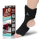 sportuli Plantar Fasciitis Night Splint for Heel Pain Relief Dorsal Drop Foot Orthotic Brace Support Stretch Therapy for Achilles Tendonitis, Adjustable Size for Women and Men Fits Right or Left Foot