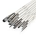 Craftamo Paint Brush Set. 10 Professional Paint Brushes for Artists. Use as Watercolor Brushes, Acrylic Paint Brushes, Oil Paint Brushes and Face Paint Brushes.