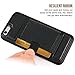 ZVE Case for iPhone 6s Plus and iPhone 6 Plus, 5.5 inch, Leather Wallet Case with Credit Card Holder Slot with Kickstand Carrying Protective Cover Case for Apple iPhone 6s Plus / 6 Plus - Black