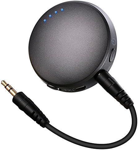 Apsung Bluetooth 4.1 Transmitter Receiver, Pair 2 at Once, Mini Wireless Portable 3.5mm Audio Device for Car Stereo iPhone X/8/8 Plus/ Samsung Galaxy, MP3, CD Player, TV PC Laptop Headphones Earphones
