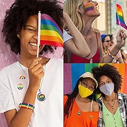 BESTEEL Pride Jewelry Set Gay Pride Stuff Lgbtq