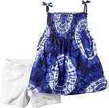 Carters Baby Girls Tie Dye Shorts Set